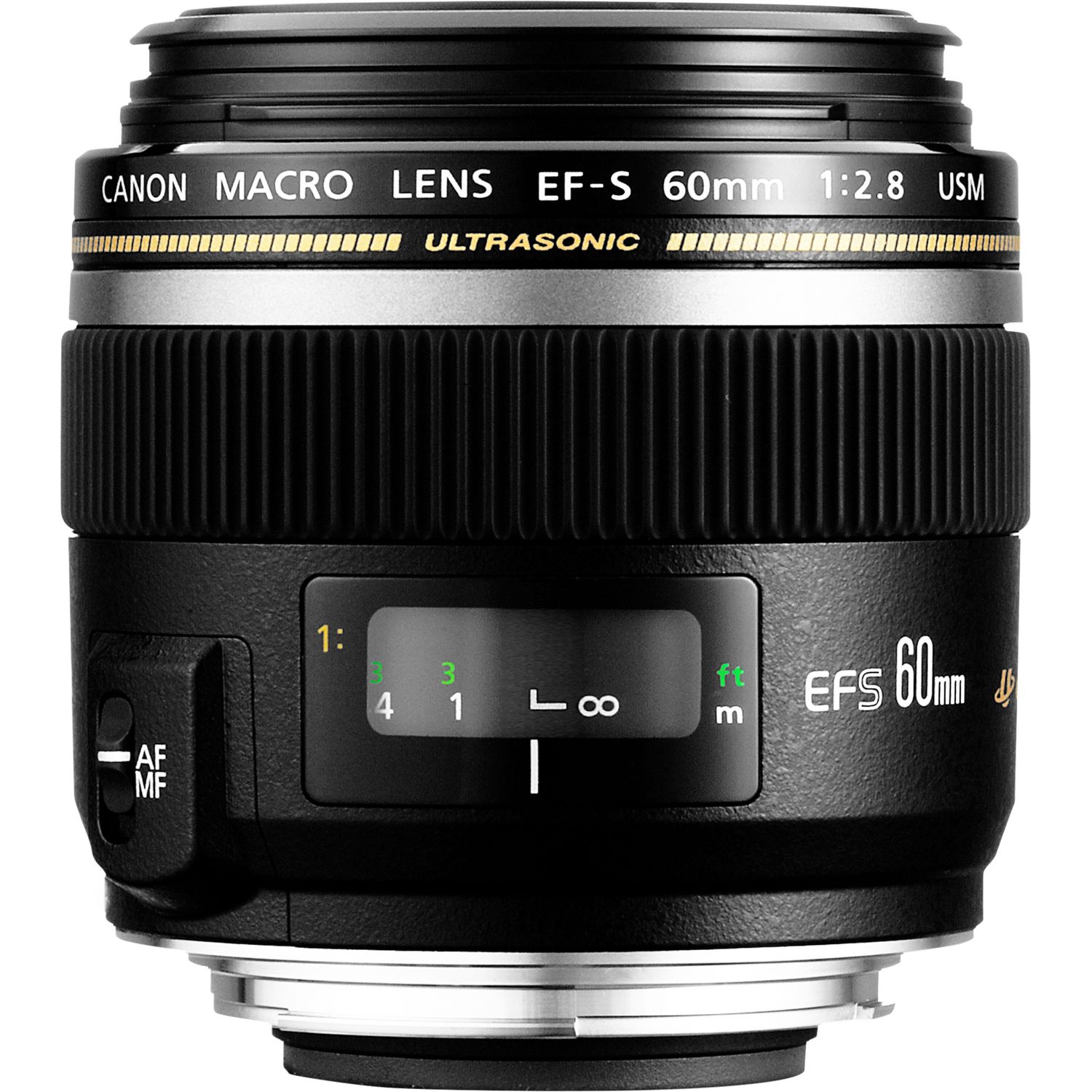 Canon EF-S Camera Macro Close Up Lens 60mm f/2.8 USM Ultrasonic Black ...