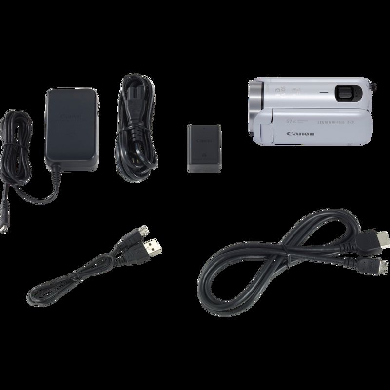 Buy Canon LEGRIA HF R806 – White in Compact Camcorders Canon Legria HF R17 lader