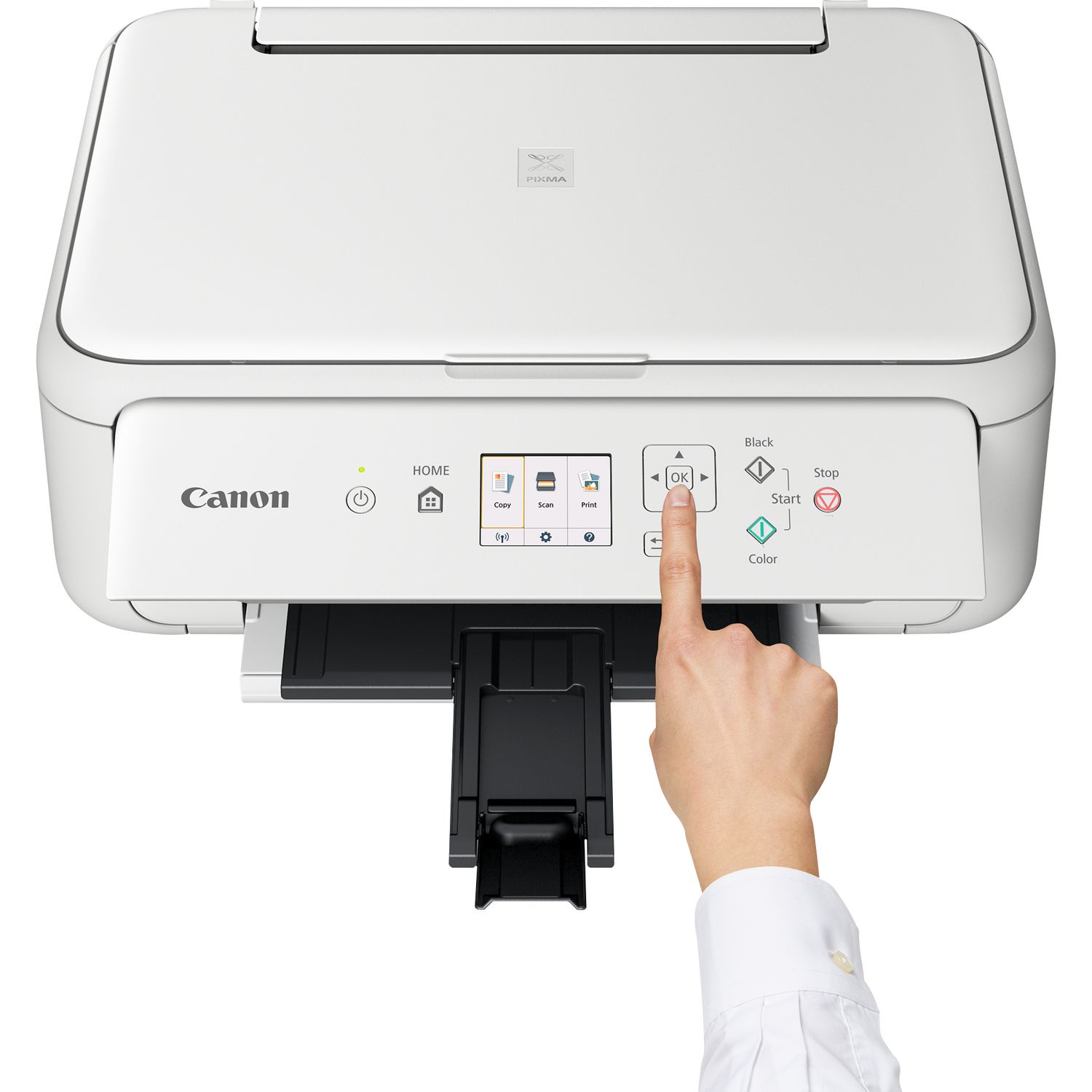 Canon PIXMA TS5151 WiFi Bluetooth 3-in-1 Home Inkjet Printer White