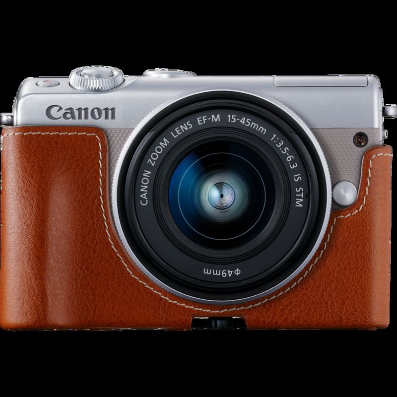 canon eos m100 leather case