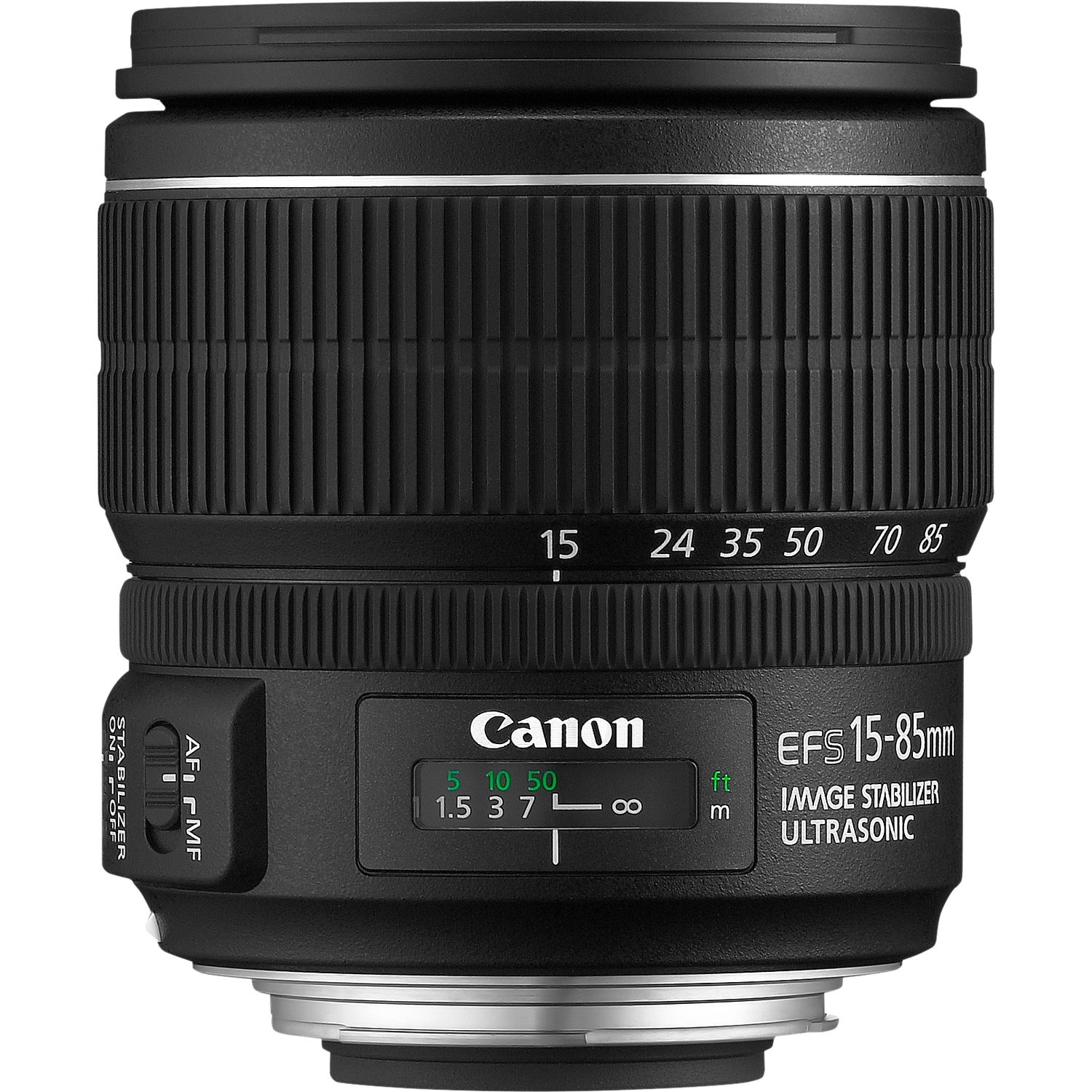 Canon EF-S Camera Zoom Lens 15-85mm f/3.5-5.6 IS USM Ultrasonic Black ...