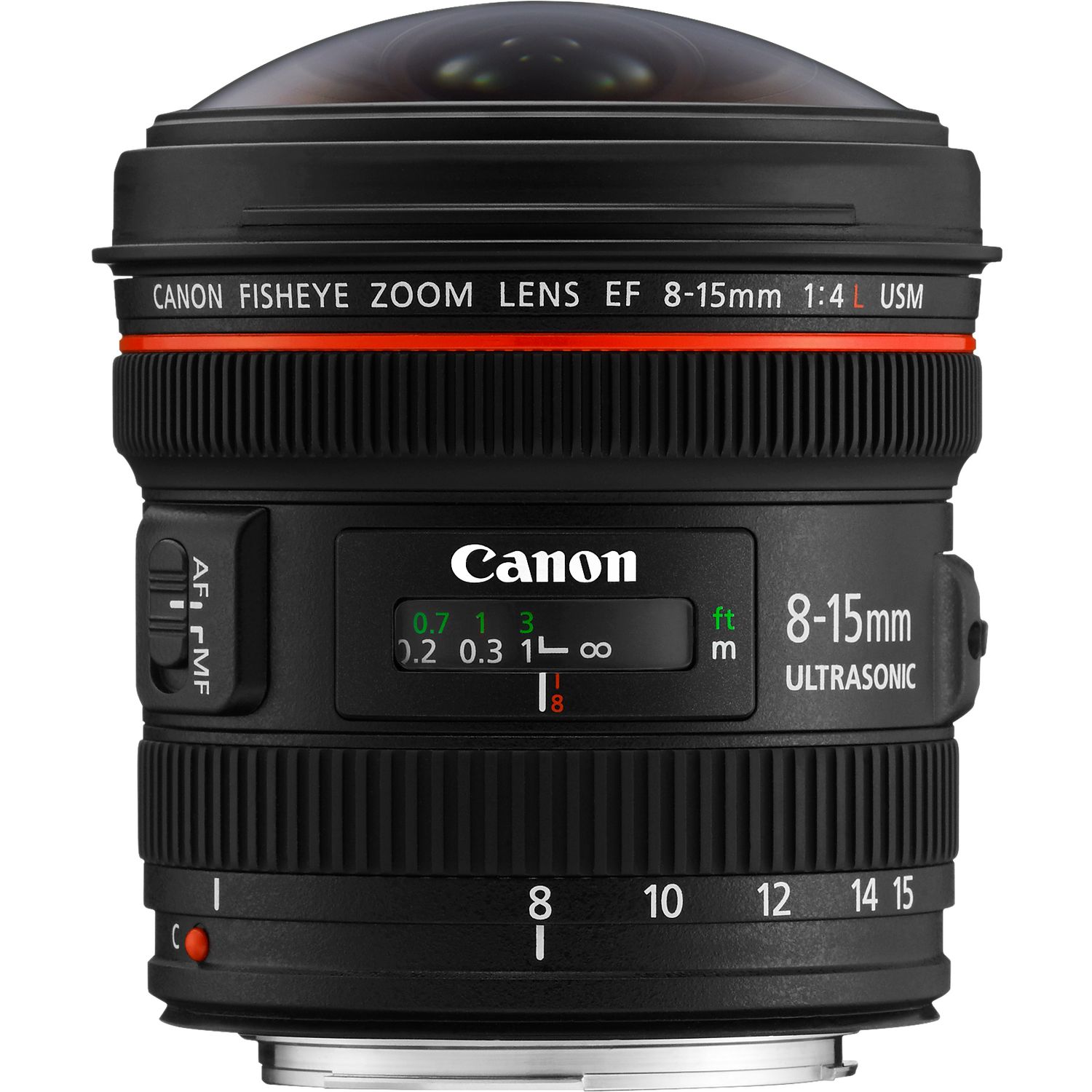 Canon EF Camera Fisheye Zoom Lens 8-15mm f/4 L USM Ultrasonic Black