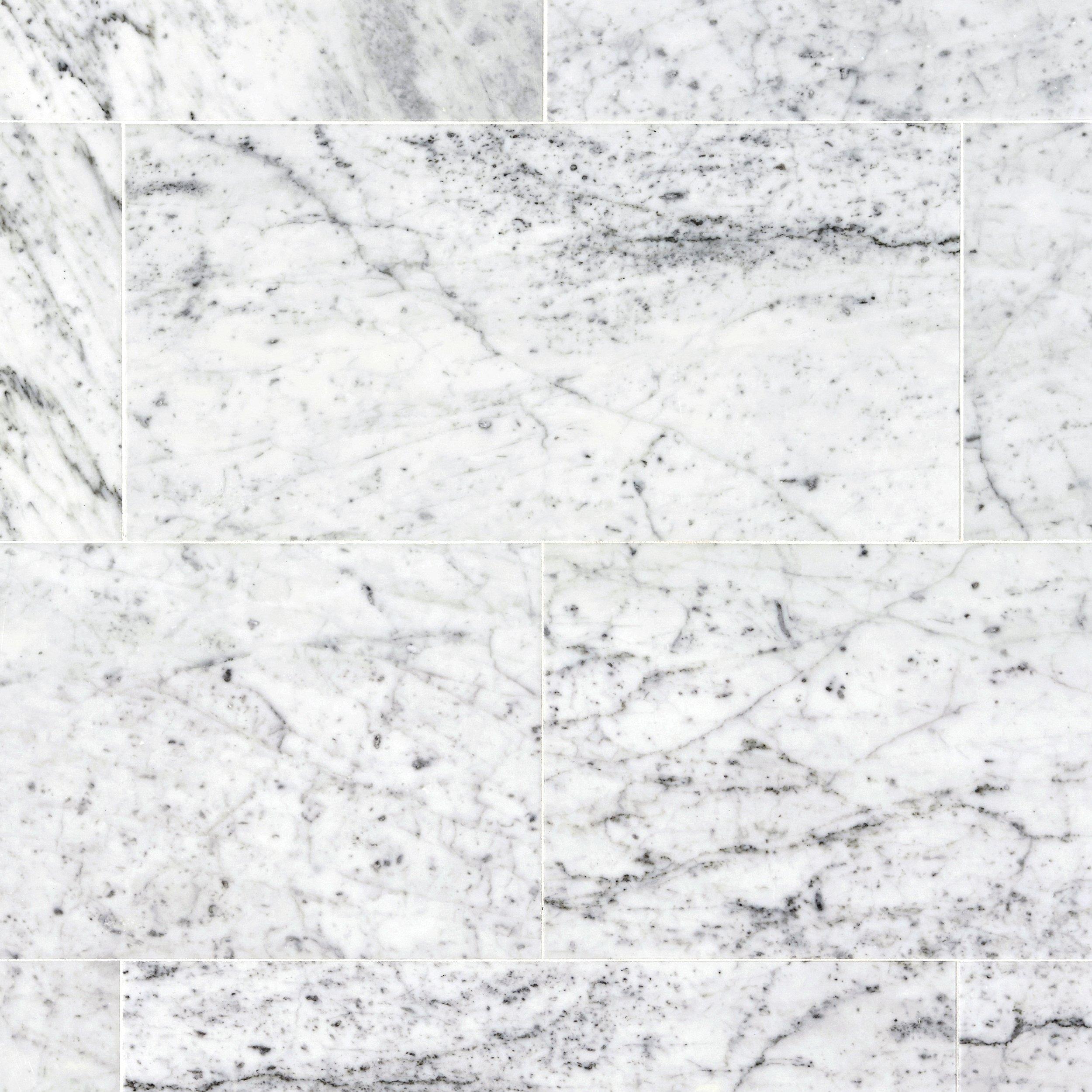  Bianco Carrara Marble Tile 12 x 24 100087840 Floor 