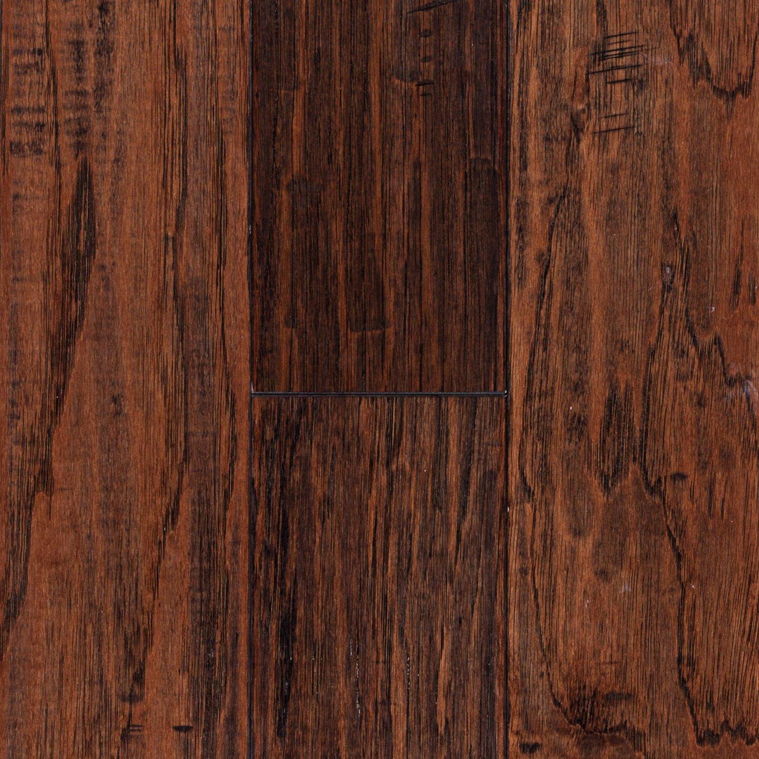 Hickory hand scraped flooring