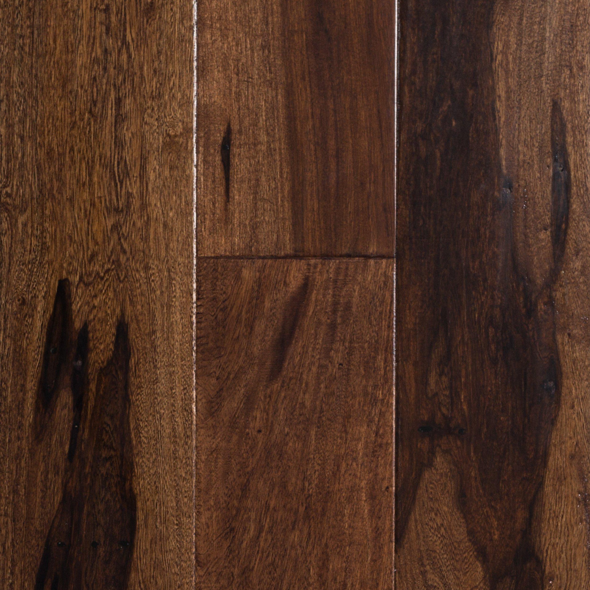 Brazilian Pecan Coco Handscraped Engineered Hardwood - 1/2in. x 5in ...