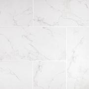 Carrara Matte Gray Porcelain Tile - 12 x 24 - 100129253 | Floor and Decor