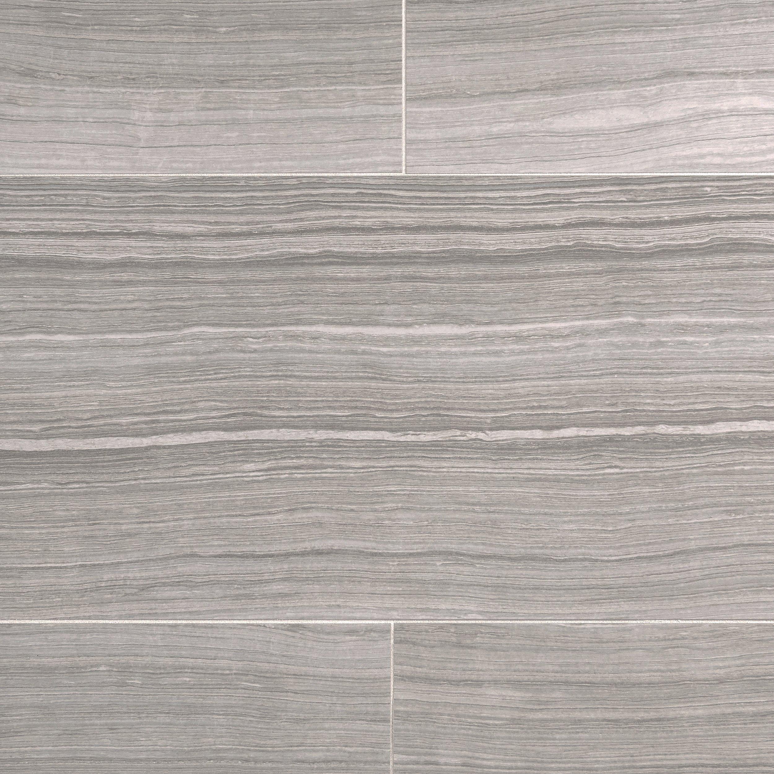 Eramosa Silver Porcelain Tile - 12 x 24 - 912102741 | Floor and Decor