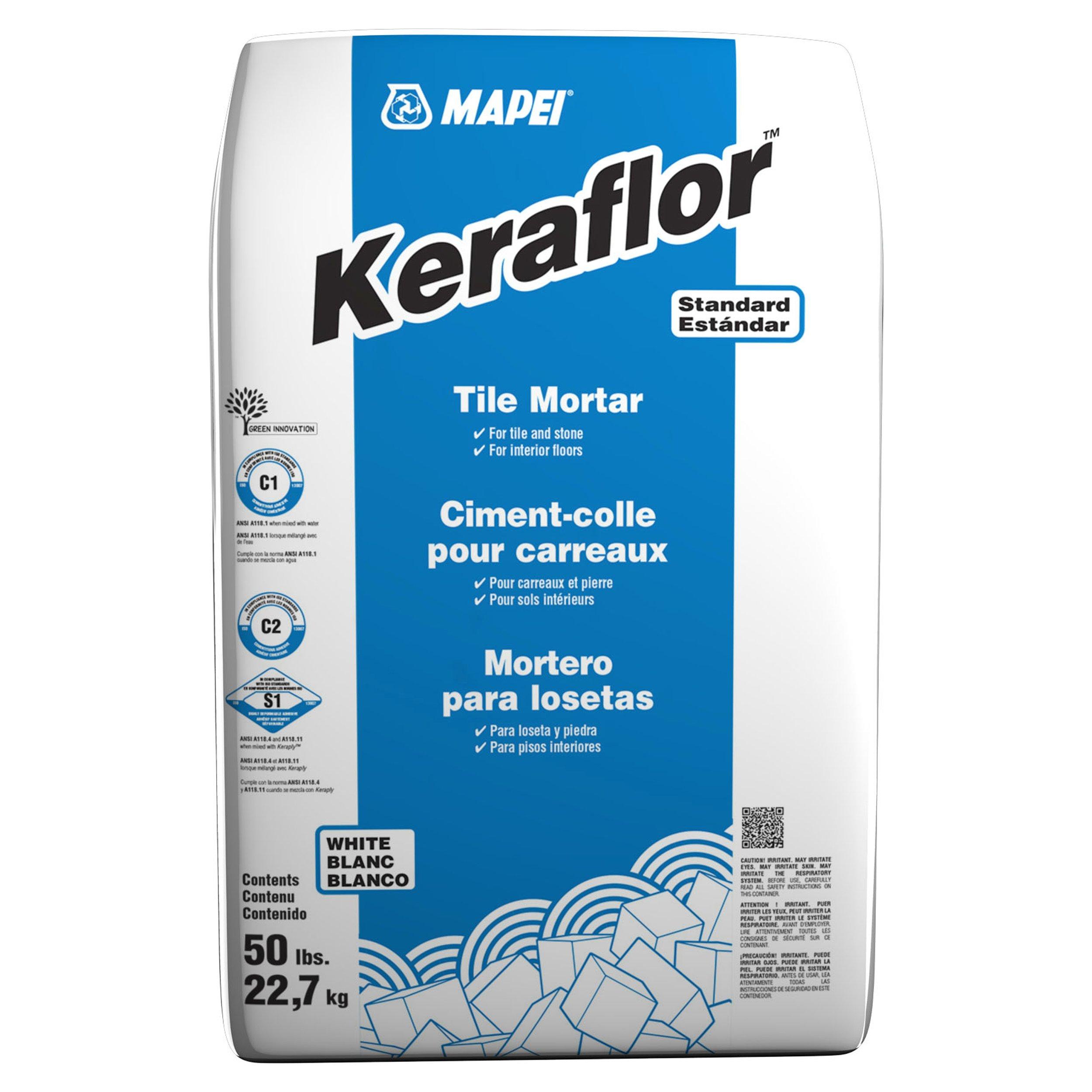 Mapei Keraflor Gray Floor Tile Thin Set Mortar 50 Lbs 100215334 Floor And Decor