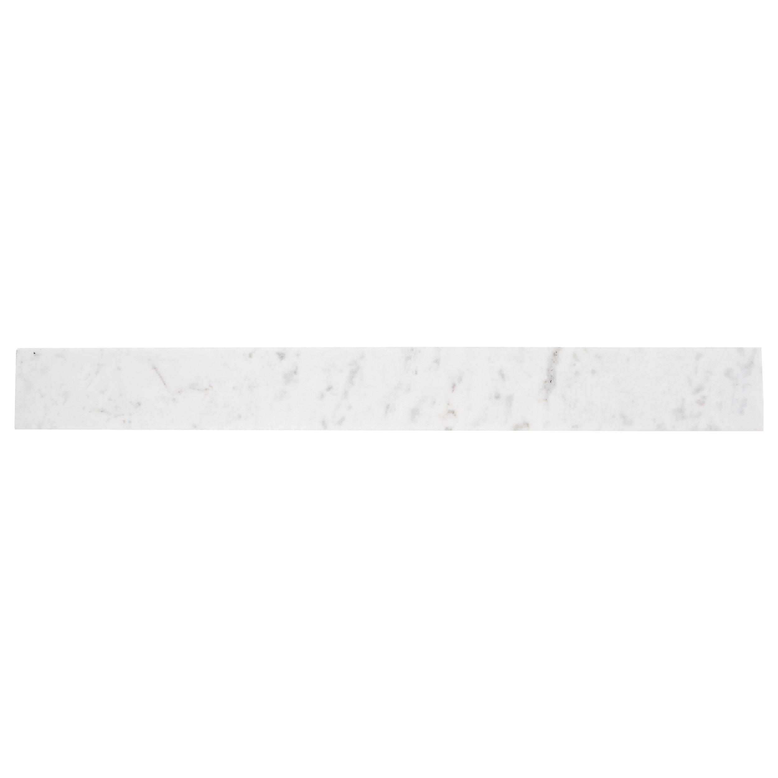 Carrara White Marble Threshold - 4 x 36 - 100224179 | Floor and Decor