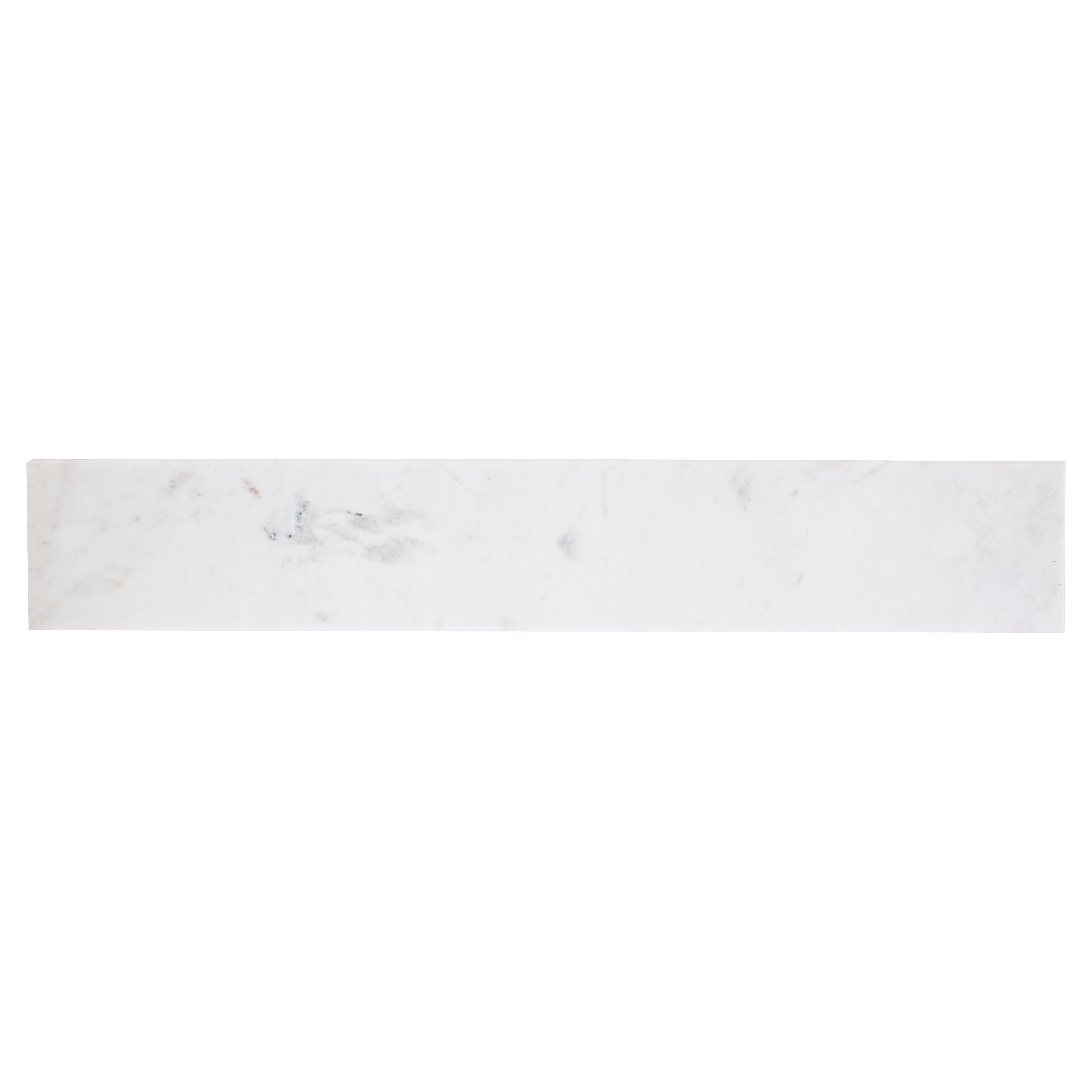 Marble bathroom threshold