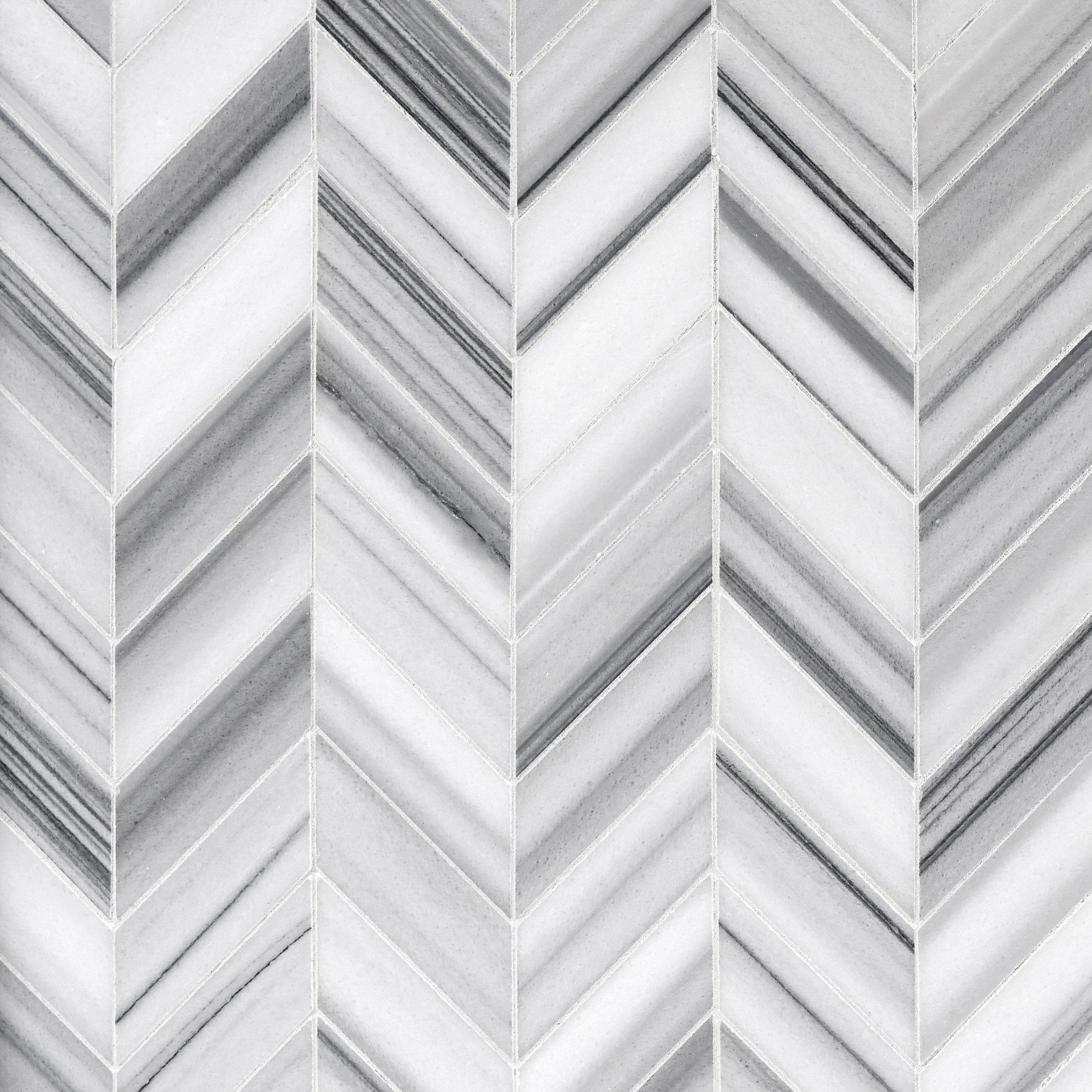Golden Valley Chevron Marble Mosaic - 8 x 11 - 100248475 ...