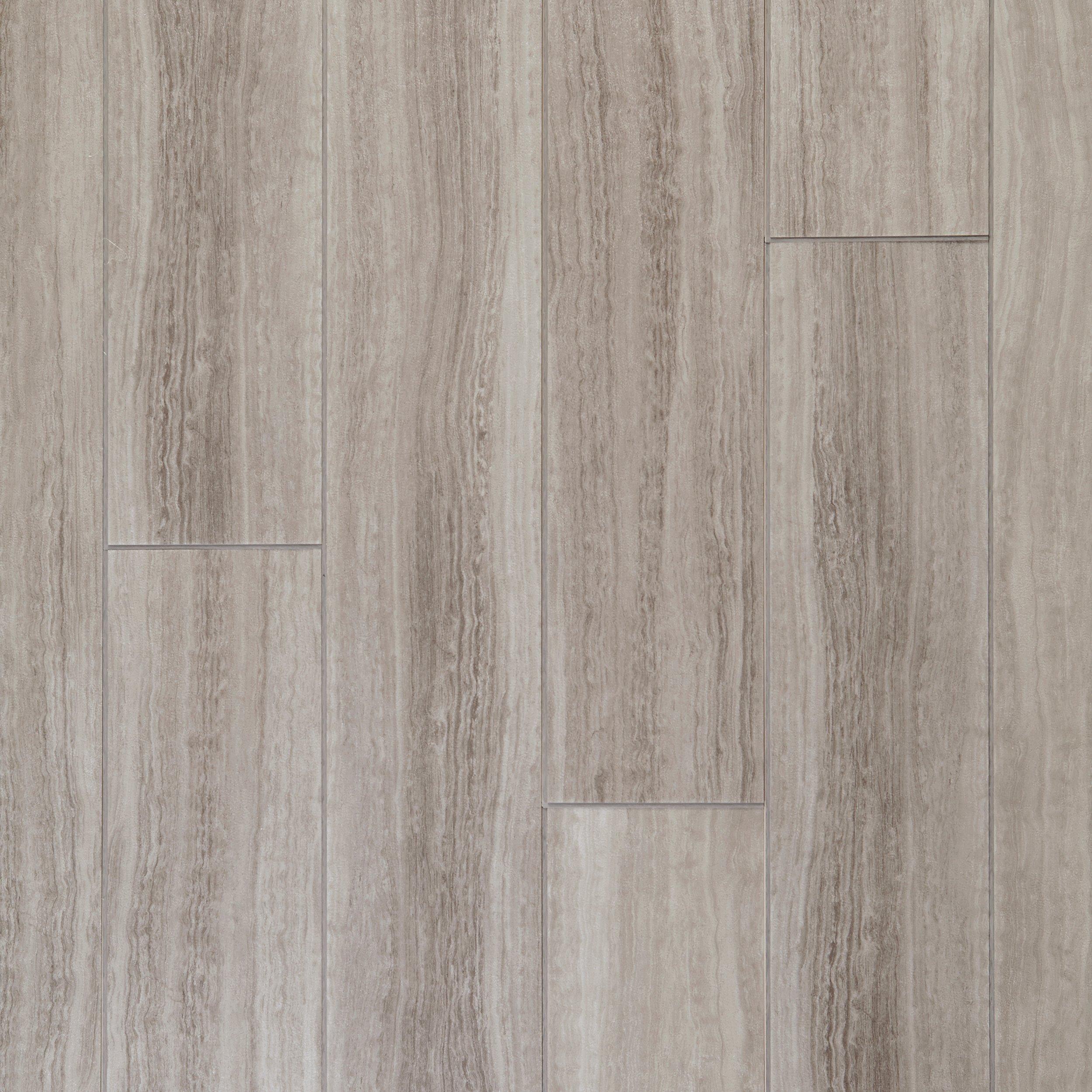 NuCore Gray Tile Plank with Cork Back - 6.5mm - 100376854 | Floor and Decor