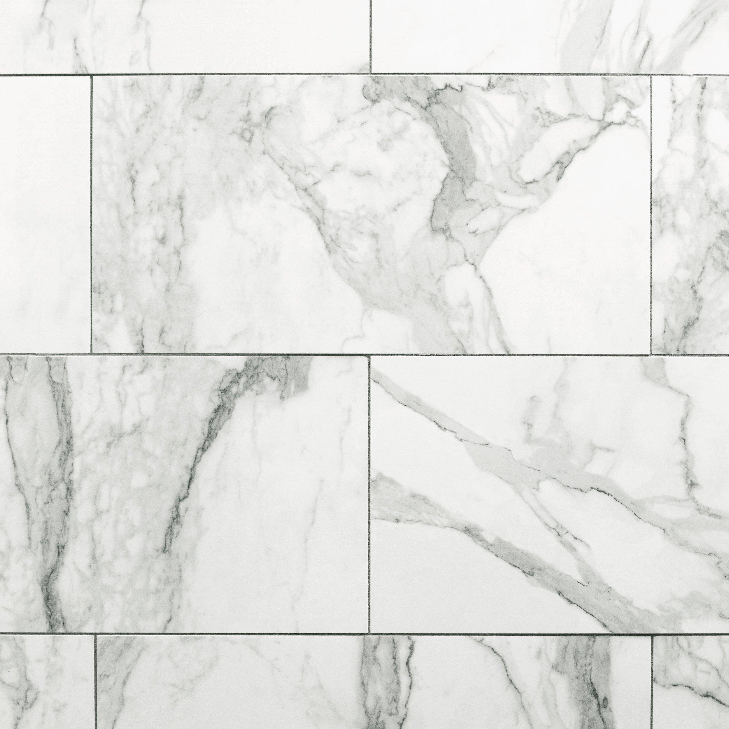 Avenza Bianco Polished Porcelain Tile - 12 x 24 - 100378207 | Floor and ...