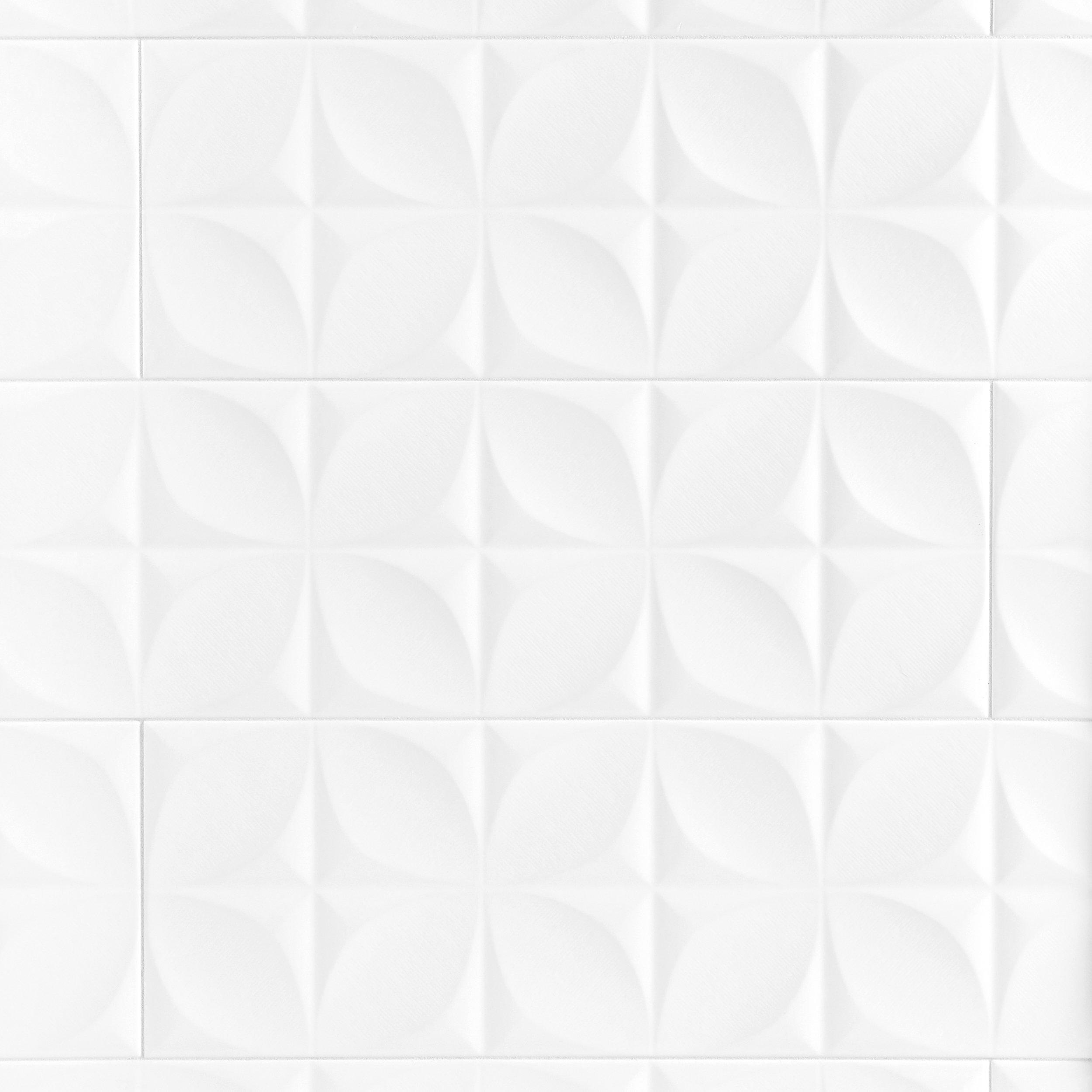 Polar White Ceramic Wall Tile - 10in. x 30in. - 100402585 ...