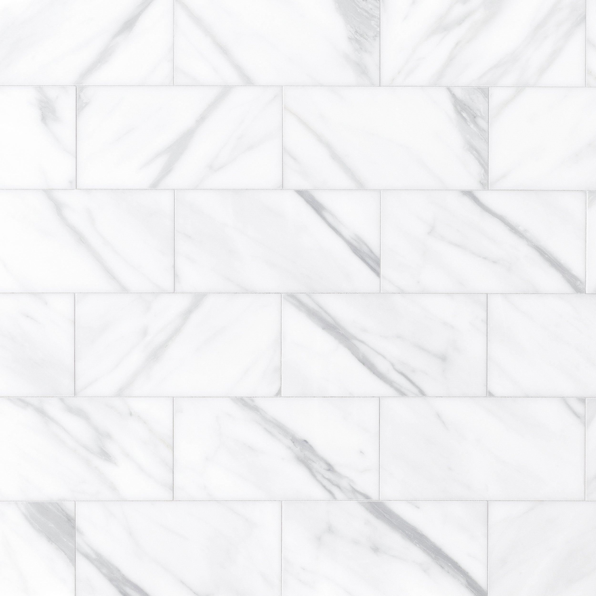 Statuario Polished Marble Tile 4 X 12 100555325 Floor And Decor
