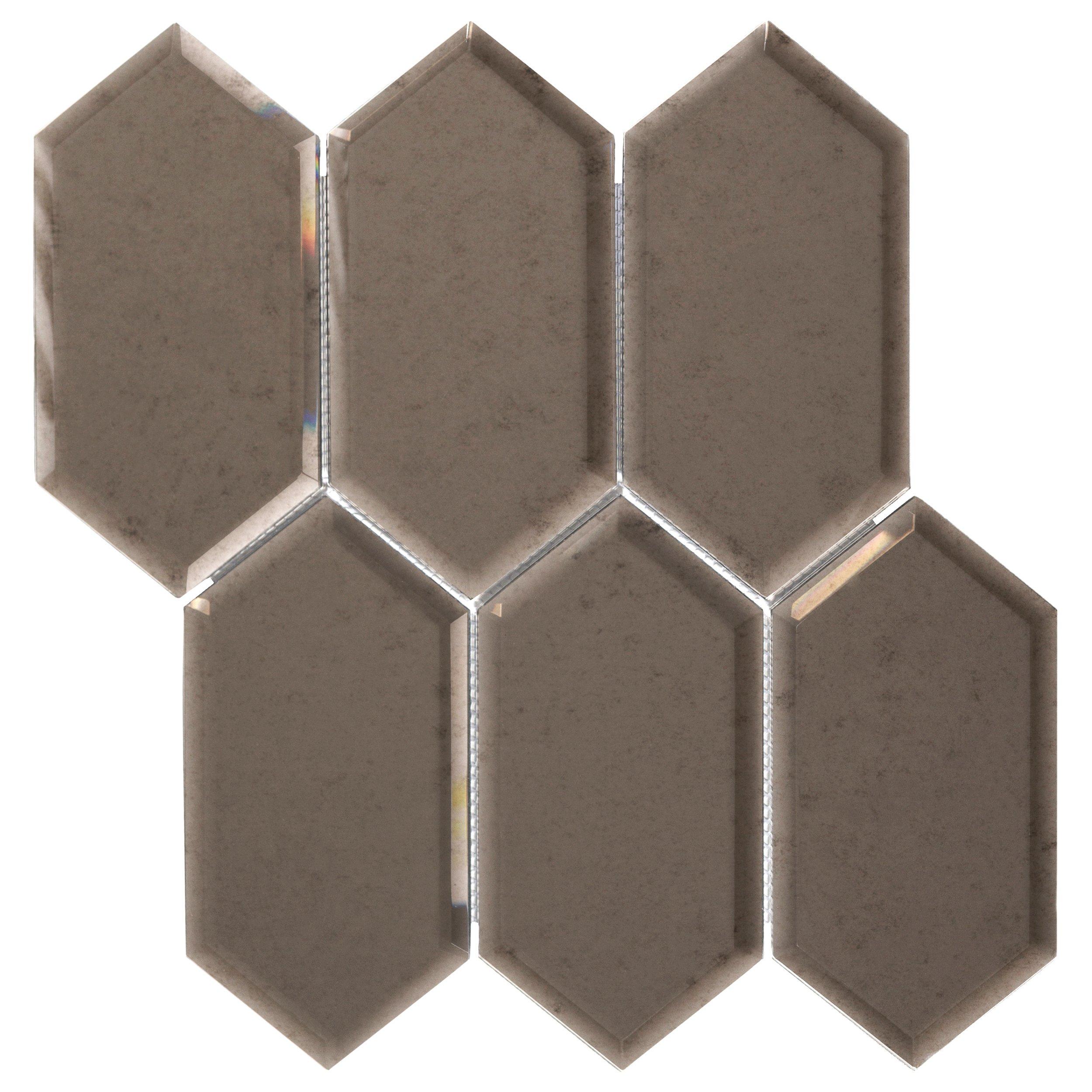 Vintage Reflection Glass Mosaic - 13 x 13 - 100463199 ...