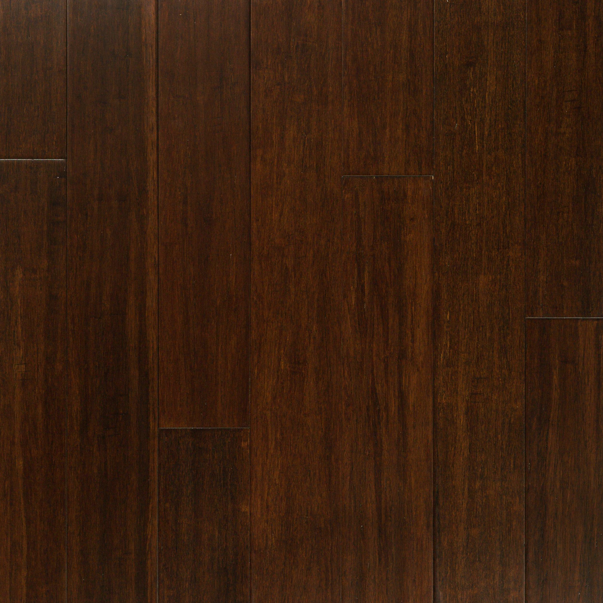Rustic Brown Hand Scraped Locking Stranded Engineered Bamboo 3 8in X 5in 100426063 Floor And Decor