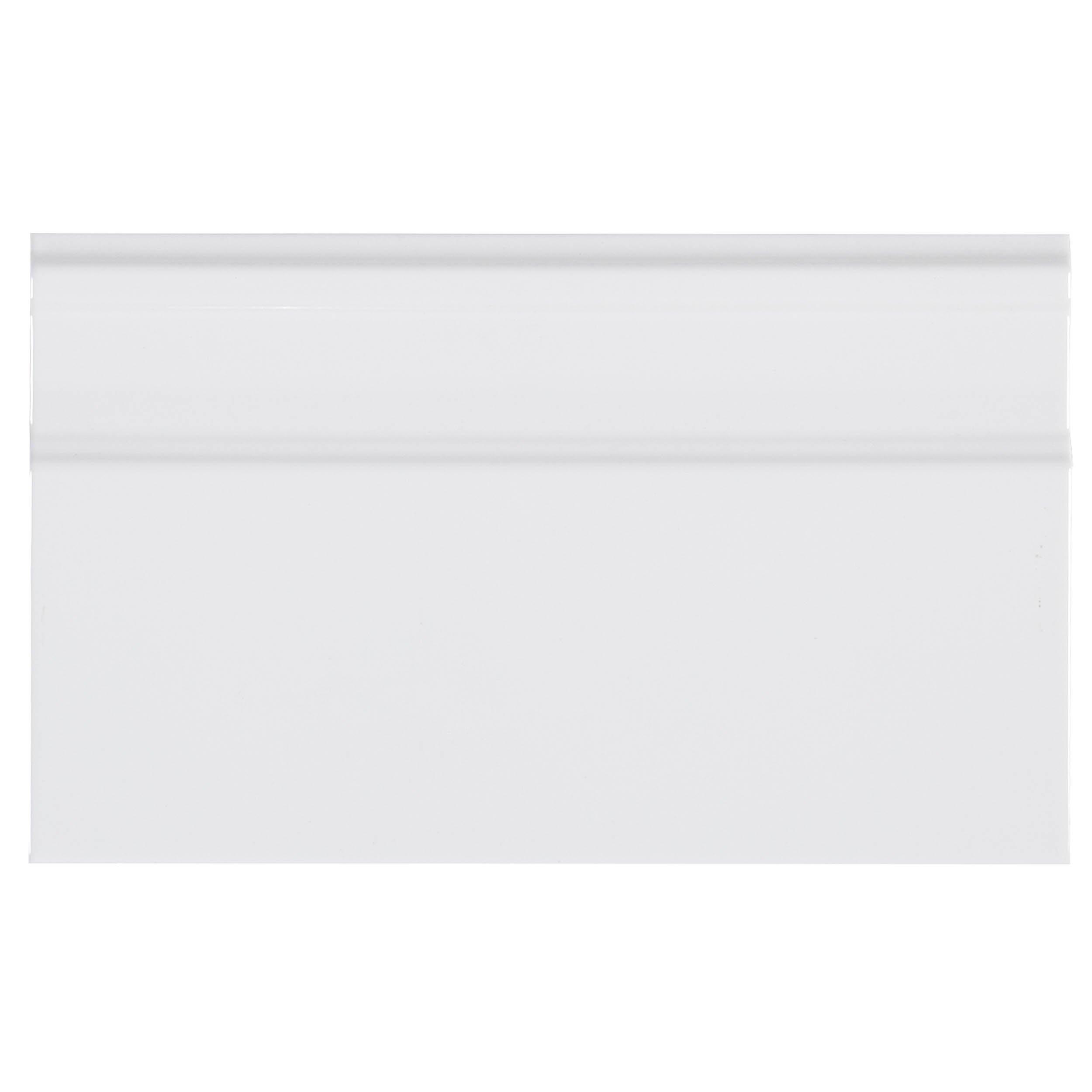 Bright White Ice Sanitary Trim - 6 x 10 - 100494772 | Floor and Decor