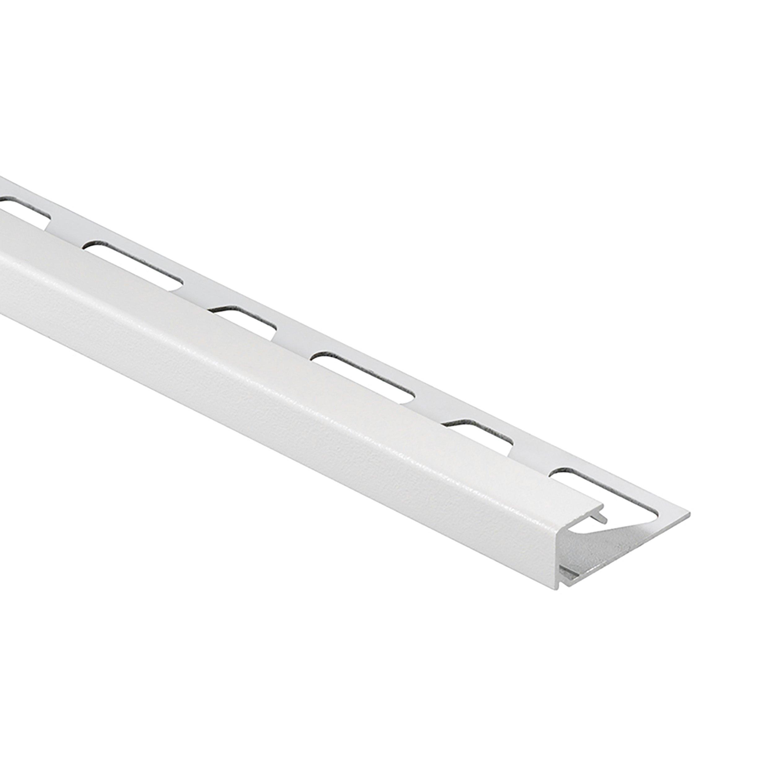schluter trim quadec edge square aluminum matte 8in 2in floor decor flooranddecor