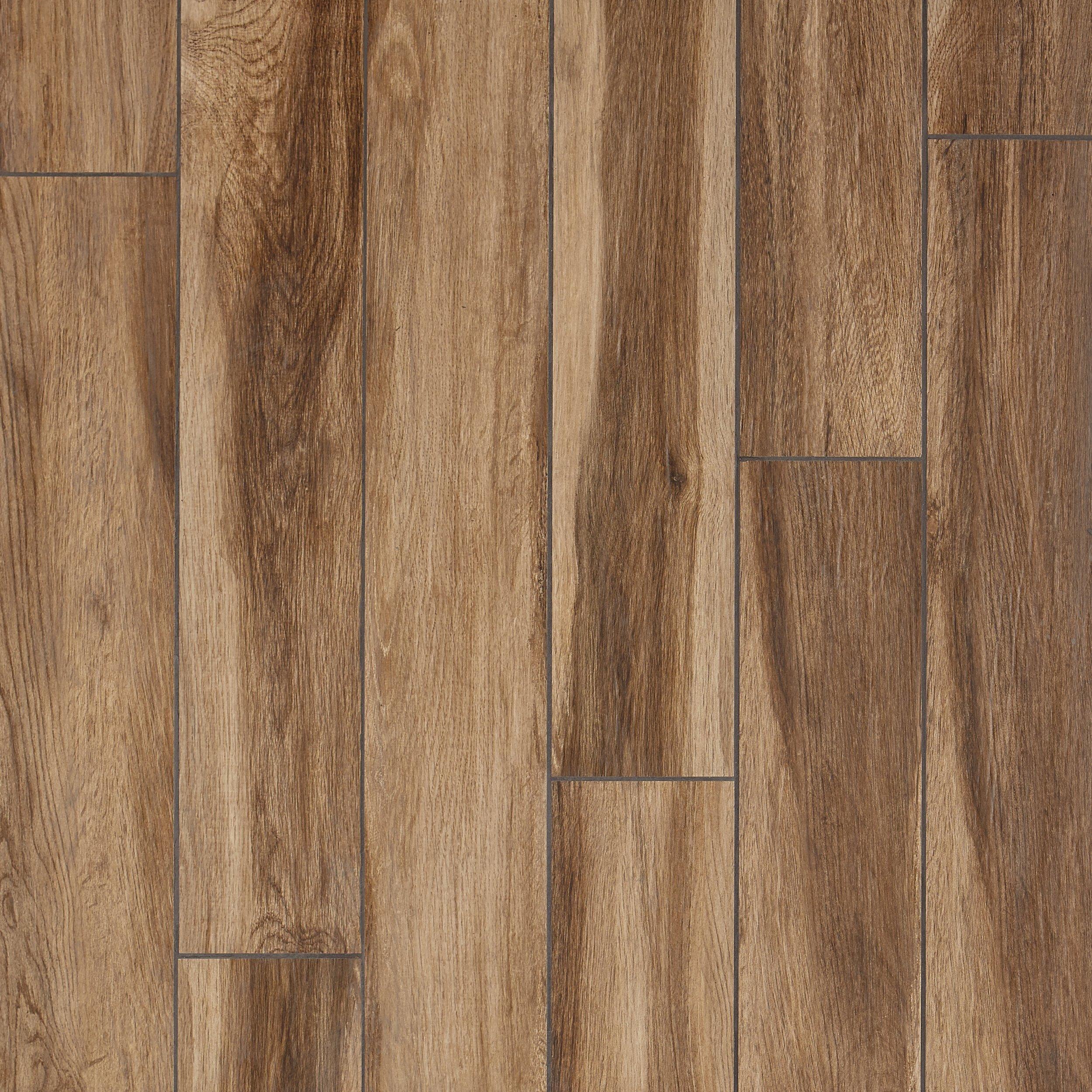 Austel Brown Wood Plank Porcelain Tile 8 X 48 100612076 Floor And Decor