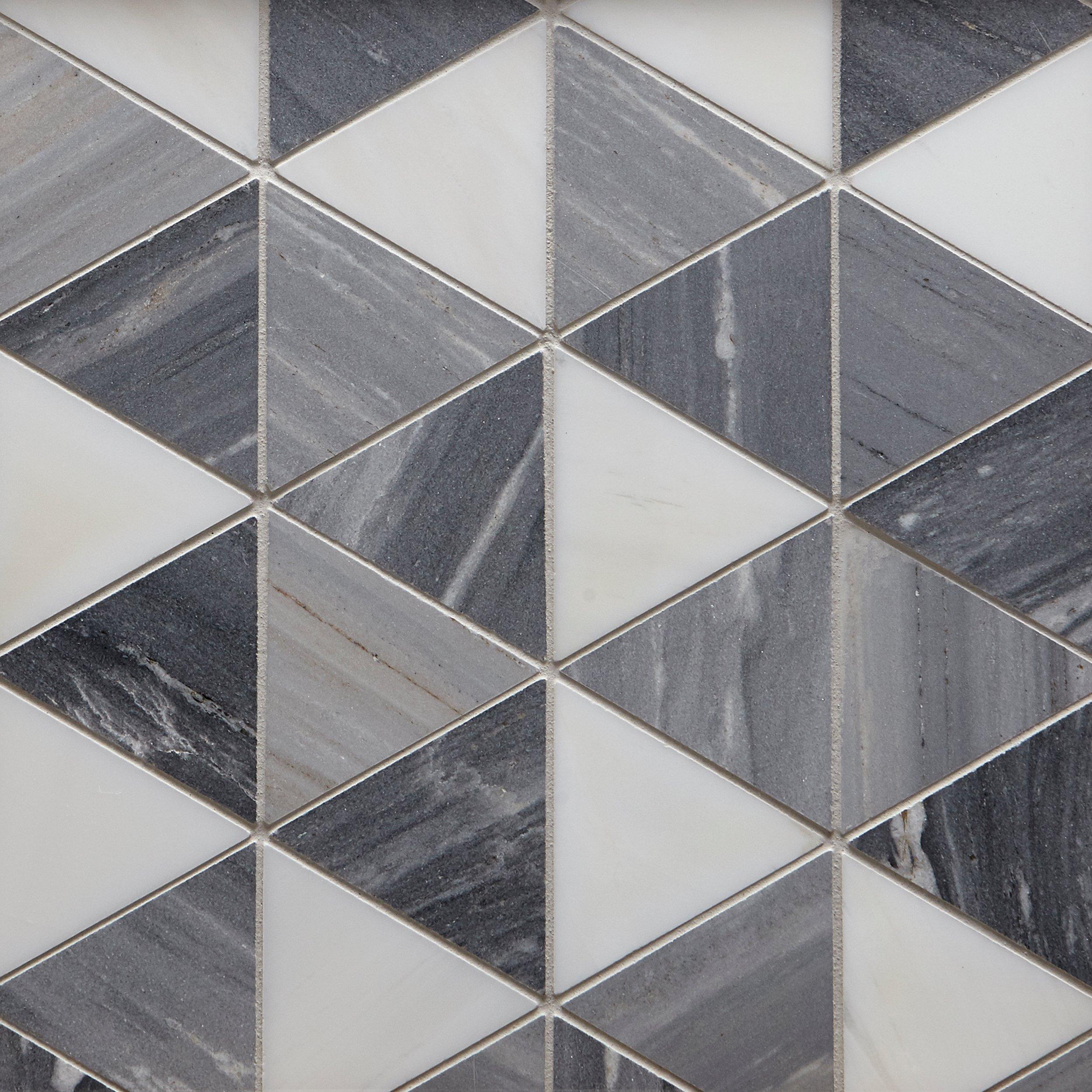 Nova Dolomite Brass Polished Marble Mosaic