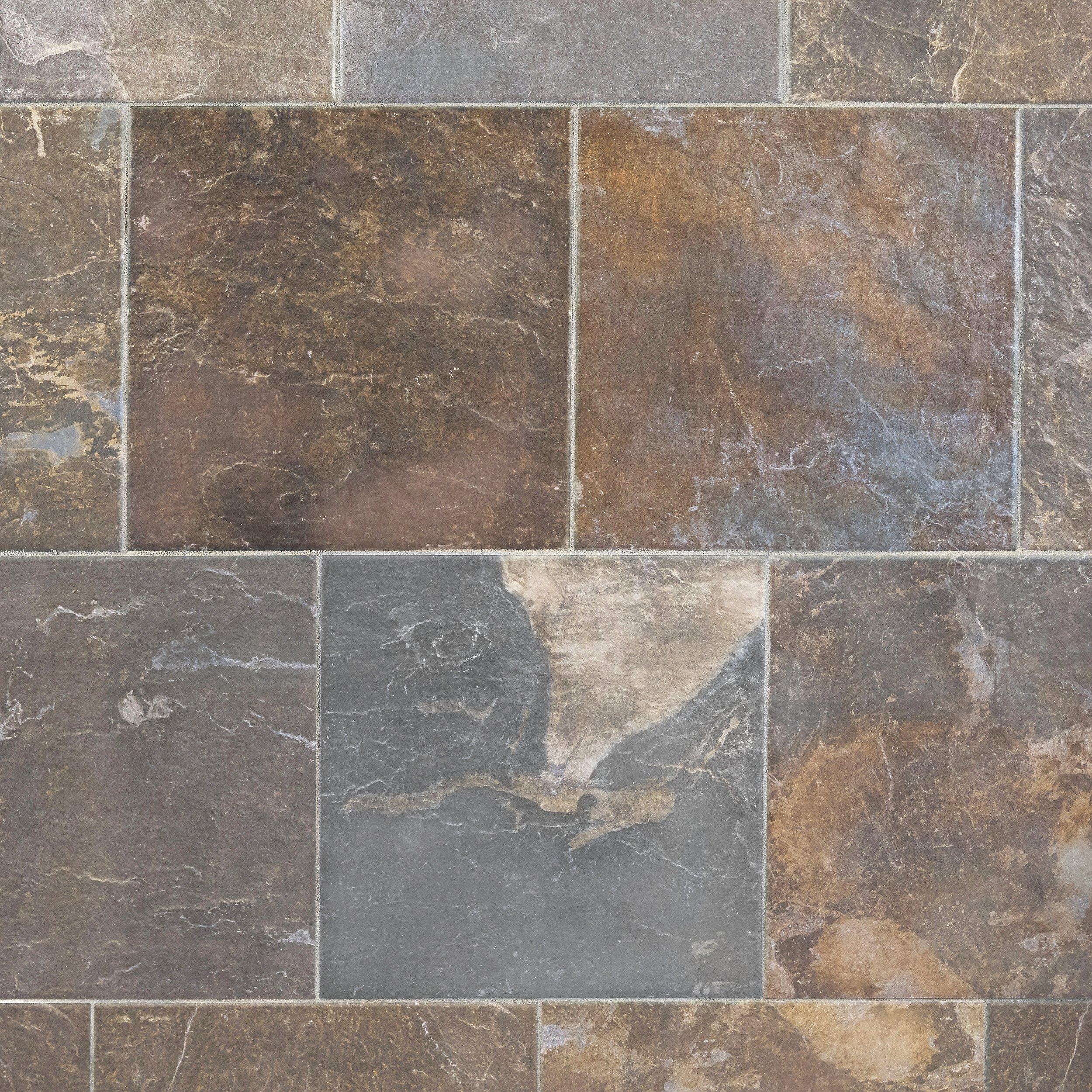 Slate Multicolor Porcelain Tile 13 X 13 912102002