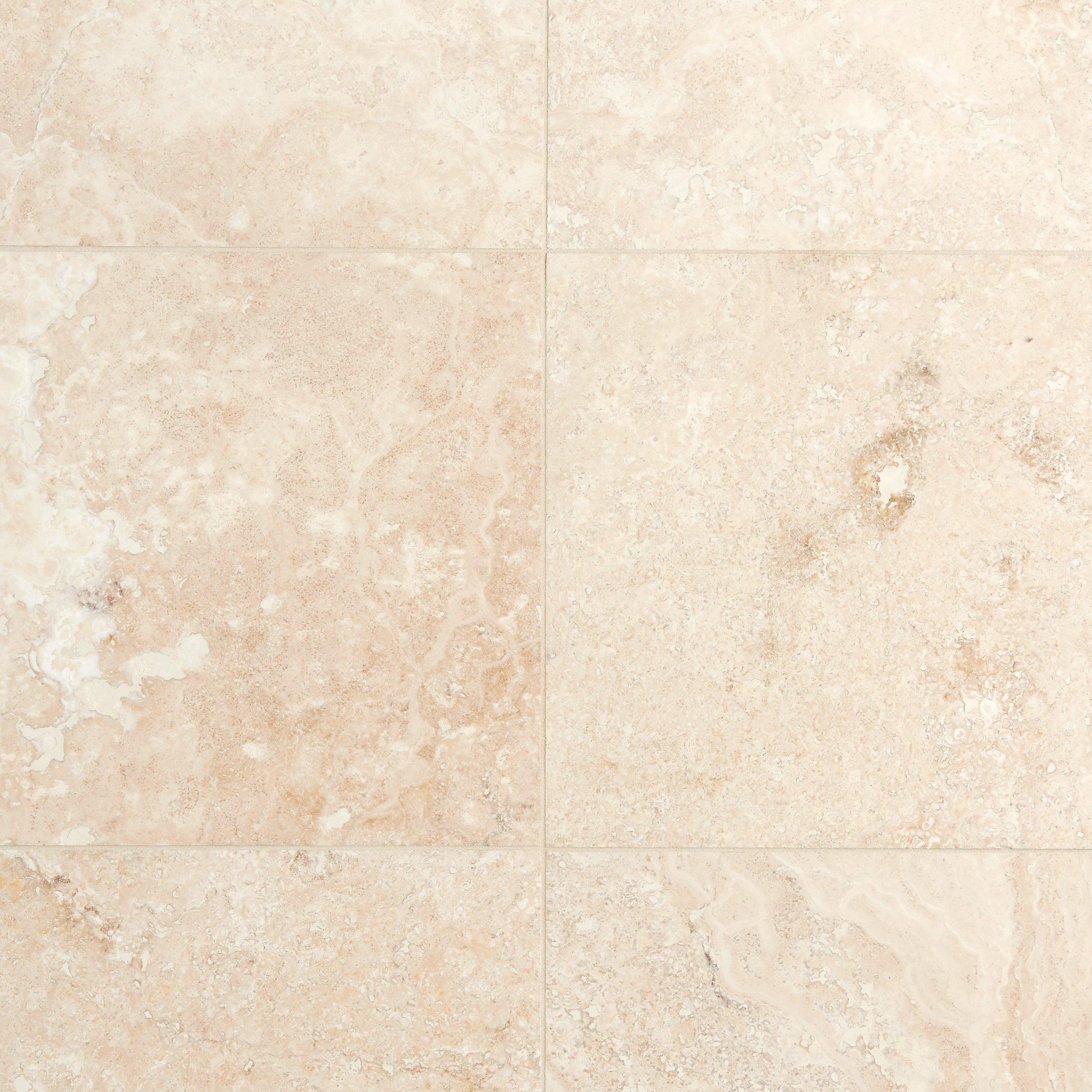 Savona Ivory Brushed Travertine Tile - 12 x 24 - 922101271 ...