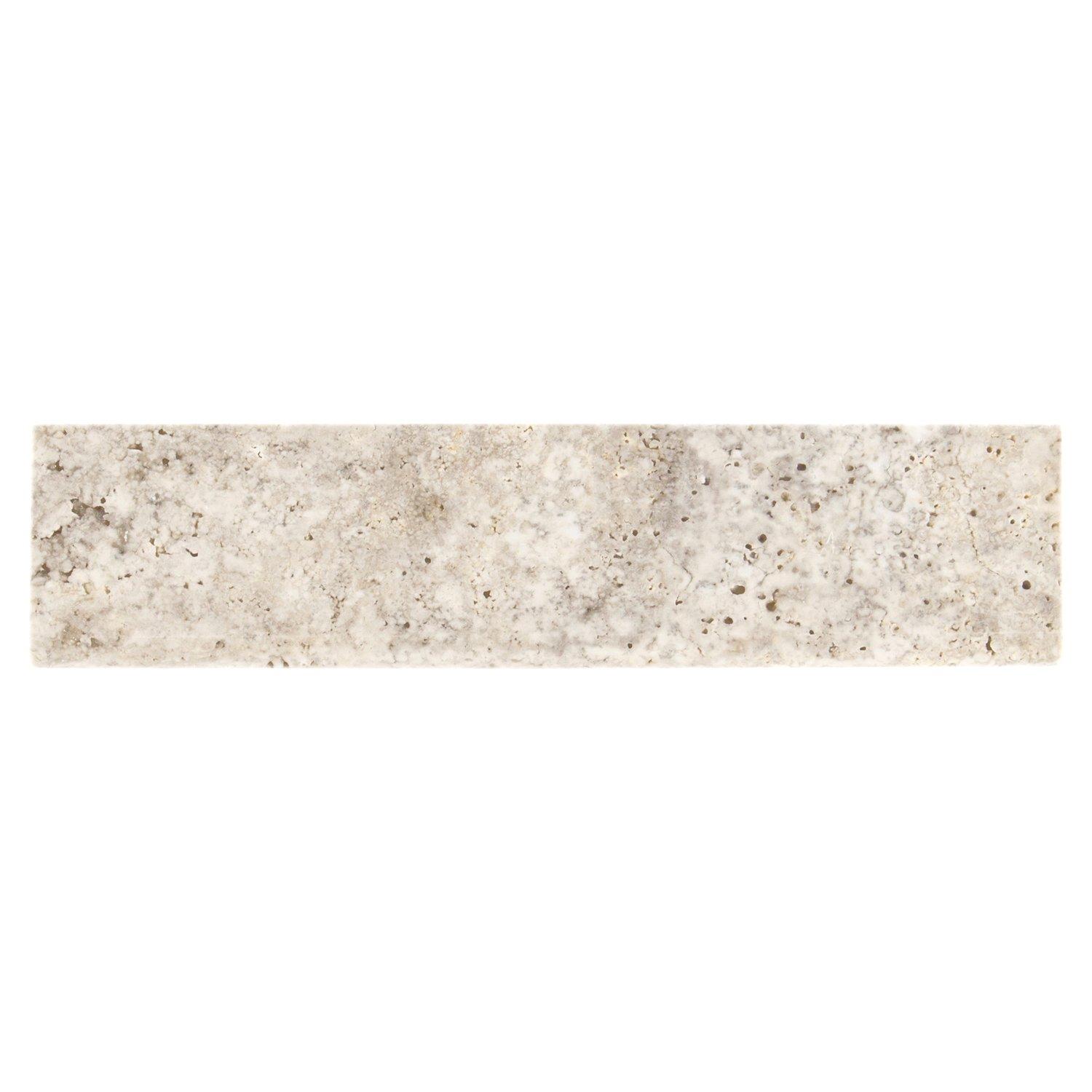 Argento Brushed Travertine Bullnose