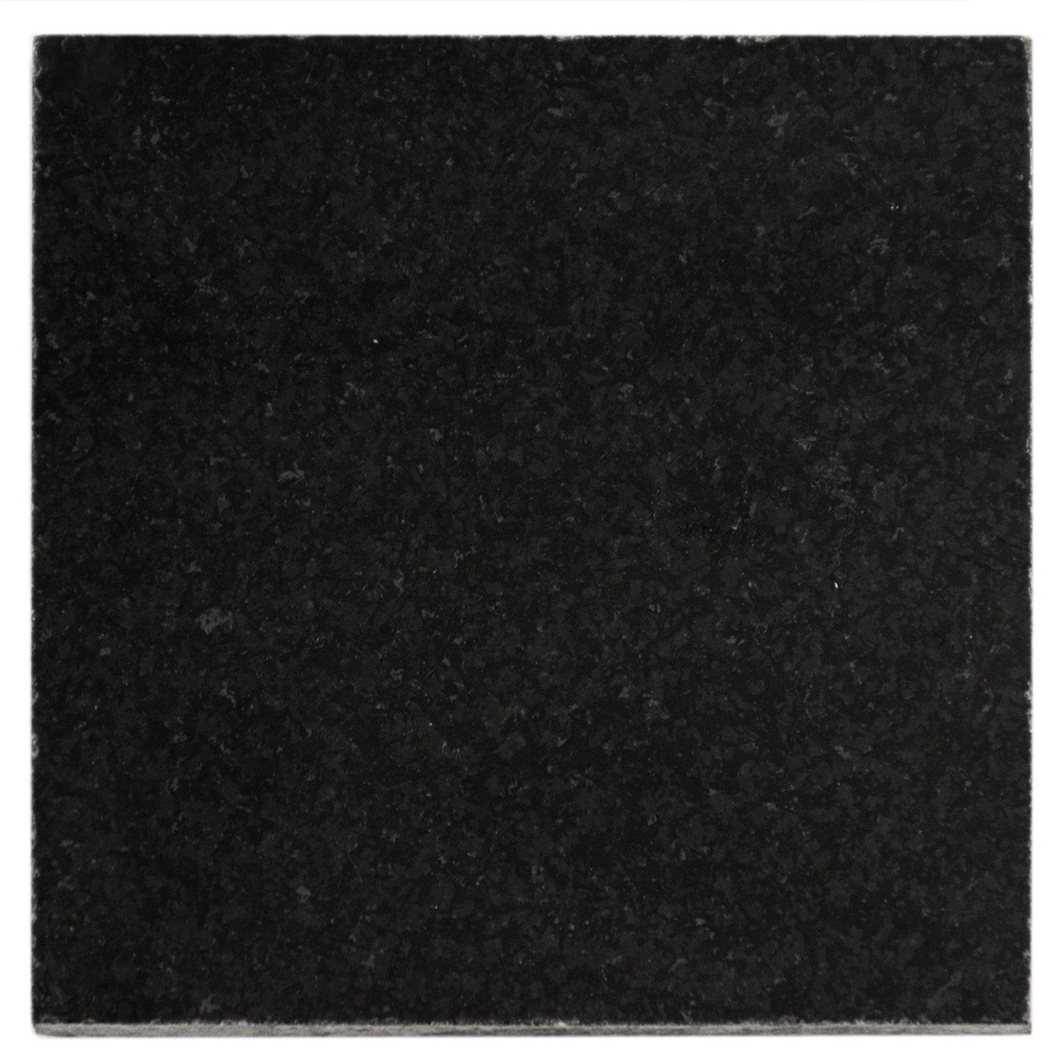 Absolute Black Polished Granite Tile - 4 x 4 - 931100284 | Floor and Decor