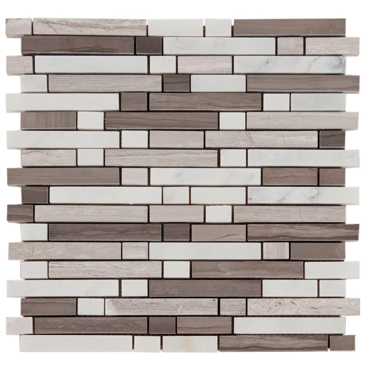 Milano Fashion Polished Marble Mosaic - 12 x 12 - 931100425 | Floor and ...