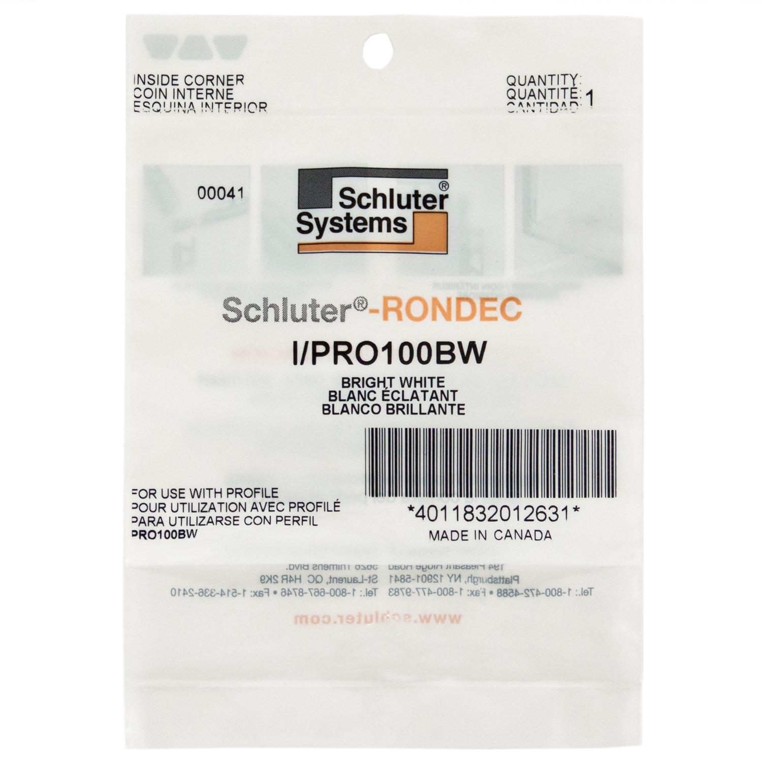 Schluter Rondec Inside Corner For 3 8in Pvc Bright White Schluter Rondec Inside Corner For 3 8in Pvc Bright White Profile 951500233 Floor And Decor